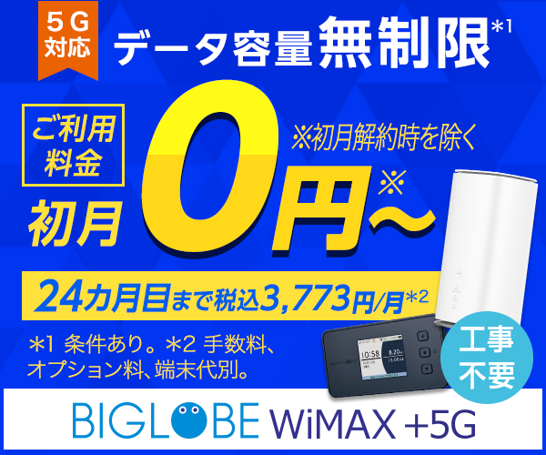 wimax ビッグローブ